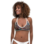 Reversible Bikini Top: Neon Chaos/Sunset Desire